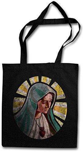 Urban Backwoods Holy Mary Hipster Bag Beutel Stofftasche Einkaufstasche
