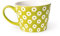 Excelsa Enjoy Tazza Jumbo, Porcellana, Verde, 8 Centimeters cm