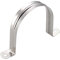 sourcing map 90mm(3.5) Rigid Pipe Strap, 2 Holes 304 Stainless Steel Tension Tube Clip Clamp 4pcs