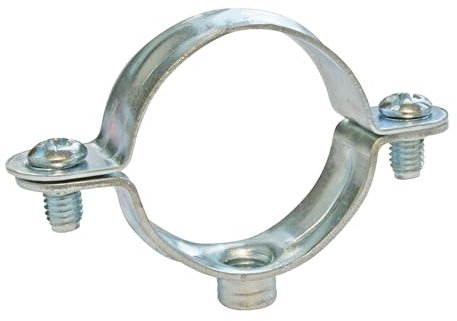 SOMATHERM FOR YOU, Collier de fixation simple en acier nickelé pour tube Ø40 mm - Sachet de 5 pièces - Solution économique pour tubes rigides - Idéal pour installations durables