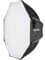 BRESSER TRIODO Super Quick Octagon SOFTBOX 90 cm, Negro
