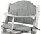 Tinydo® Hochstuhl-Sitzkissen optimal für Geuther Swing und ähnliche Treppenhochstühle mit Memory-Schaum-Dämpfung Sitzverkleinerer-Auflage für Babystühle rutschfest pflegeleicht (hellgrau)