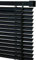PVC Venetian Blind Blinds Easy Fit Curtains Trimmable Fittings Windows Treatment Shutters Twist Open Close Living Room Kitchen Garage Caravan Camping Customiseable Blinds (Black, 45x150)
