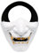 NC Demi-Masque Airsoft, Masque Kabuki du Chevalier démoniaque, Mascarade de Jeu Airsoft Paintball CS et Masque idéal pour Halloween
