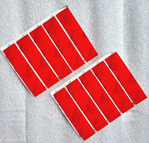 10x Number Plate Sticky Pads Heavy Duty, Double Sided Self Adhesive Stickers for All Vehicles