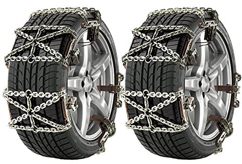 Schneekette Auto Universal, Fett Dicker Anti Rutsch Design Ketten Einfache Montage für Fahrzeug Auto, Anfahrhilfe Schnee Kette Rad Schneekette Winter Gurt, Manganstahl Kette (10Pcs 215mm-285mm L)