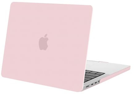 MOSISO Hülle Kompatibel mit MacBook Pro 14 Zoll M4 M3 M2 M1 Pro Max 2025 2024 2023 2022 2021 A3112 A3185 A3401 A2918 A2992 A2779 A2442 Touch ID,Plastik Hartschale Schutzhülle Case, Rosenquarz