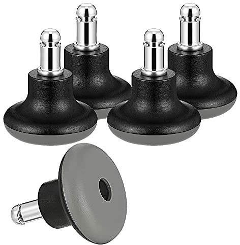 Vrttlkkfe 5 StüCk Glocken Gleiter Ersatz BüRo Stuhl Rollen Stopper BüRo Stuhl Schwenken Rollen, 2 Zoll Hocker Glocken Gleiter