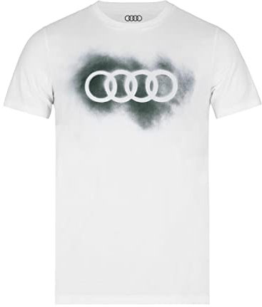 Audi collection Herren 3132200204 T-Shirt, Weiß, L