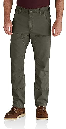 Carhartt Men's Relaxed Straight Rigby Double-Front Dungaree, Moss, W36 x L32