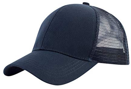 Hat Open Unisex Cap Baseball Solid Outdoor Mesh Cap Sun Back Color Baseball Caps Bike Helmet Visor Attachment Navy