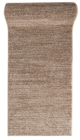 Mazovia Teppich Läufer Flur - Modern Teppichläufer - Kurzflor Flurläufer für Vorzimmer, Schlafzimmer, Küche - ÖKO-TEX Zertifiziert - Meterware - Beige - 120 x 875 cm