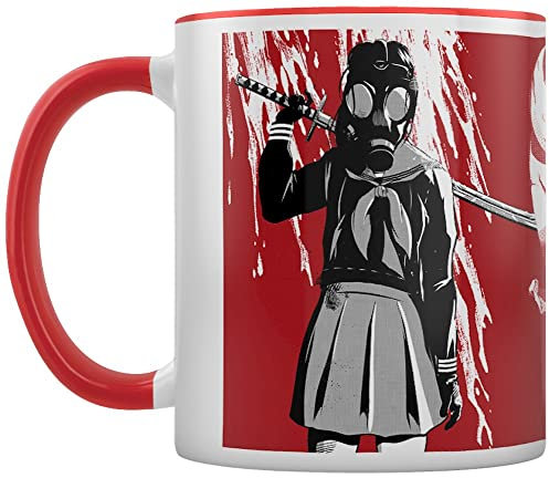 Pyramid International Taza Zombie Makeout Club (Demon Skull Design) Taza de cerámica blanca y roja de 11 oz - Oferta Oficial