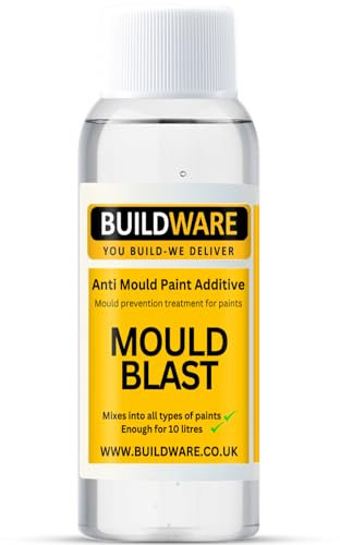 2X Anti Mould Paint Additive 50ml Concentrate to Make 10L of Emulsion - Bathroom Ceiling Mould Treatment for Walls Prevention Anti Condensation & Damp Paint