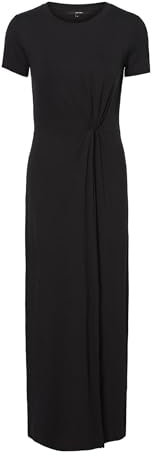 VERO MODA Vmava Lulu SS Ancle Dress GA Petite Robe, Noir, Femme