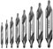 Saipor 8Pcs HSS Center Drill Bits Set 60-Degree Angle Combined Countersink Drill Bit Tool High Speed Steel Countersink Tools for Lathe Mill Metalworking (1/1.5/2/2.5/3/4/5/6mm)
