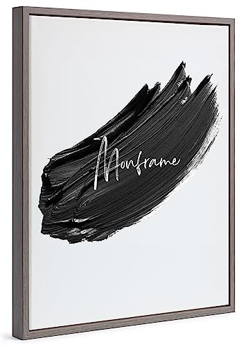 Monframe Schattenfugenrahmen - 30x70 cm - Mooreiche - für Leinwandbilder auf Keilrahmen - Leerrahmen ohne Glas und Rückwand