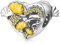 Symretie Herz Charms Anhänger 925 Sterling Silber Autumn Maple Leaf Bead Herz Charm Kompatibel mit Europäischen Armbändern und Halskette für Frauen Mädchen