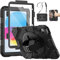 SEYMCY Case for iPad (A16) 11th/10th Generation 11/10.9 inch 2025/2022, Full-body Shockproof with 360° Rotating Hand Strap & Stand, Screen Protector, Shoulder Strap, Pencil Holder, Black