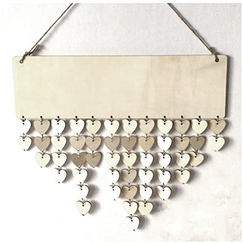 FnnEmg Kalender Hölzerne Geburtstagskalender Erinnerungsvorstand Ply Plaque Sign Familie DIY. Dekor Haken Sonderdaten Planer Board Hängen DIY Kalender
