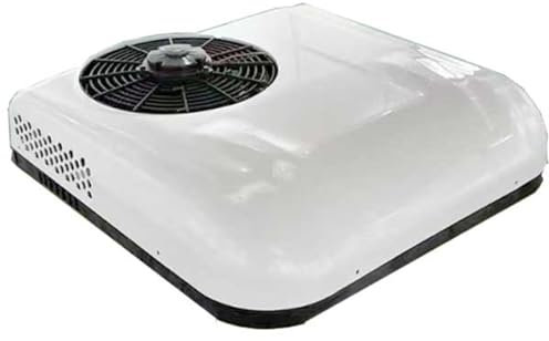 ZYJIX Condizionatore d'Aria CC 12v/24v, Condizionatore d'Aria per Camper 12v, unità CC sul Tetto, per Camion, Camper, Barca, Camper, Rimorchio da Viaggio, Bianco(Size:12V)