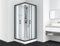 MIAMI CL21B Cabine de douche complète 90 × 90 × 215 cm – Verre de sécurité ESG, profilés chrome/noir, radio tactile, toit LED, montage rapide