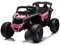 Auto Macchina Elettrica per Bambini 24V UTV CAN AM MAVERICK Full Optional Telecomando 2 Motori da 200W Porte Apribili Carico 25 Kg TOYSCAR (rosa)