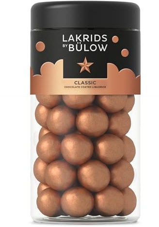 LAKRIDS BY BÜLOW - Classic Caramel - 295g - Dänische Gourmet Lakritz-Kugeln - Süßer Lakritzkern umhüllt von Dulce-Schokolade & Meersalz