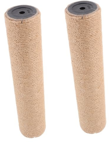 Toddmomy 2Pcs Durable Cat Scratching Post Replacement Natural Jute Rope Cat Scratcher Accessory for Indoor Versatile Climbing Frame Support Wear-resistant Easy to Maintain