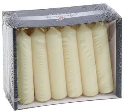 Pyramidenkerzen Champagner 95 x Ø 20 mm, 18 Stück