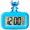 Wonlonda Cartoon Alram Clock Digital Alarm Clock 3 inch Small Size Mini LED Bedside with Charging Cable for Kids Teenagers Gift Bedroom Decor (bluediy)