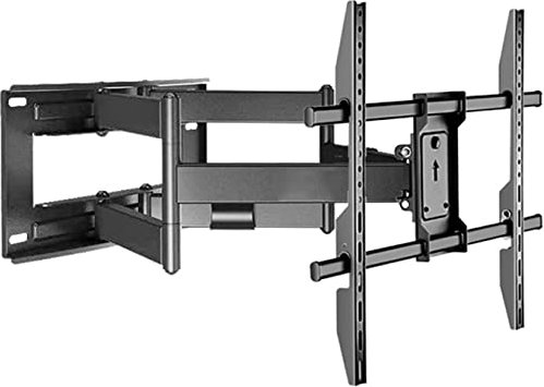 CWCQGH Support TV Universel Multifonction pour Grands téléviseurs jusqu'à 100 Pouces, Support TV Mural avec pivotement et Inclinaison articulés, supporte jusqu'à 120 kg/264 LB