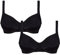 Cotonella 2 Pezzi Reggiseno CD053 Senza Ferretto- Coppa C TG 3 Nero