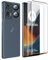 FDHYFGDY 2 Piezas Cristal Templado para Motorola Edge 50 Fusion Protector de Pantalla, 2 Piezas Película de Vidrio para Cámara, Dureza 9H, Protector de Pantalla Antiarañazos y Antiburbujas