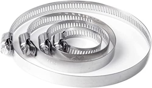 Hose Clips,Jubilee Clips, 10pcs Screw Worm Drive Hose Clamp 304 Stainless Steel Hose Hoop Pipe Clamp Clip(90 110mm)