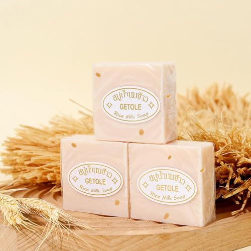 Reismilch Seife, Reisseife Bio, Rice Soap, Tiefenreinigende Und Feuchtigkeitsspendende HautaufhellungsseifeMild Und Nicht Reizend