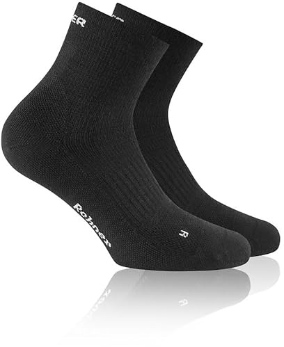 Rohner Unisex Dynamic Merino Socken, schwarz, 39|40|41
