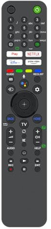 ALLIMITY Télécommande Vocale Compatible avec Sony Bravia TV KD-65XH8096 KD-75XH9296 KD-85XH9096 KD-32W804 KD-43X80J KD-43X85K KD-49XH8096 KD-50X73K KD-50X80J KD-50X81K KD43XH8096