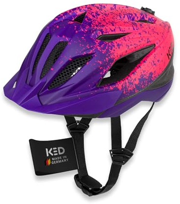 Street Jr Pro Kinder- und Jugend-Fahrradhelm mit LED Rücklicht, 300g, Made in Germany, Maxshell-Technologie, K-FIT Anpassung