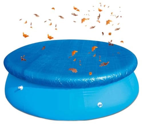 À propos de la bâche de piscine moulue - Bâche ronde solide de 24 pieds avec câble et treuil | 8 x 8 Scrim Weave - Garantie 12 ans - Protection résistante aux intempéries pour l'hiver - Comprend un