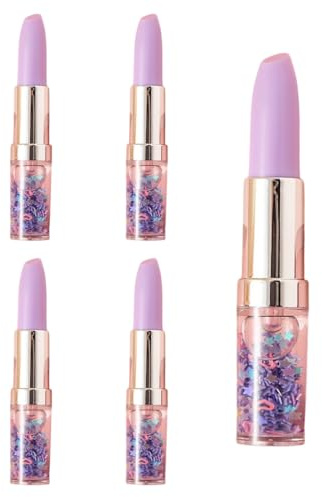 GMBYLBY 5 Stück Lippenstift-Form-Textmarker, Zeichenmarker, Textmarker, Schreibwarenzubehör für