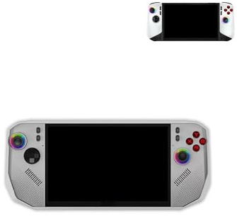 yystao - Cover per console di gioco portatile MSI Claw A8 BZ2EM, custodia protettiva in silicone compatibile con MSI Claw A8 BZ2EM, con cordino, antipolvere, antiurto e durevole, bianco