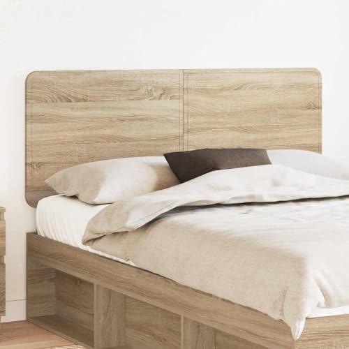 Qnhdfrt Kopfteil Sonoma Eiche 140 cm Modernes Bett Kopfteil Holzwerkstoff 143 x 3 x 100 cm Robust Langlebig Einfache Montage für Wohn und Schlafzimmer