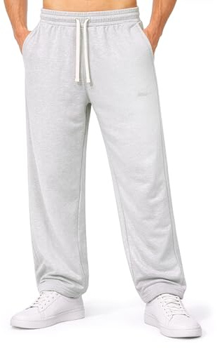 SMILODOX Jogginghose Herren Kaleo, Oversized Fit Trainingshose mit elastischem Bund, Tunnelzug & Stick-Logo, Sporthose mit Seitentaschen, Moderne Freizeithose, ideal für Gym & Alltag