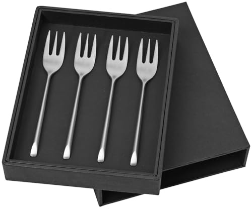 broste Copenhagen 14479042 Sletten Cake Fork Set, Stainless Steel