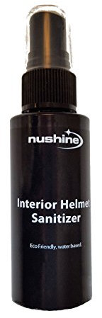 Nushine Interior Helmet Cleaner Sanitiser 50ml for Motorcycle Helmets, Bike Helmets and Safety Helmets (Ecofriendly, Water Based and Solvent Free formula)