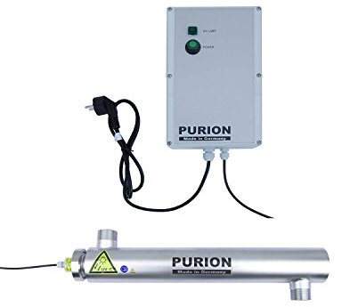 PURION 2001 Wasserklärer UV Anlage Pool bis 30m³ Teichfilter (PURION 2001 Edelstahl)
