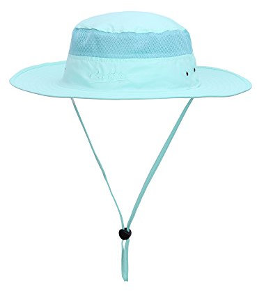 WANYING Unisex Outdoor Sonnenhut Bucket Hut Fischer Hut Buschhut Atmungsaktiv Schnelltrocknend - für Kopfumfang 56-60 cm Türkis