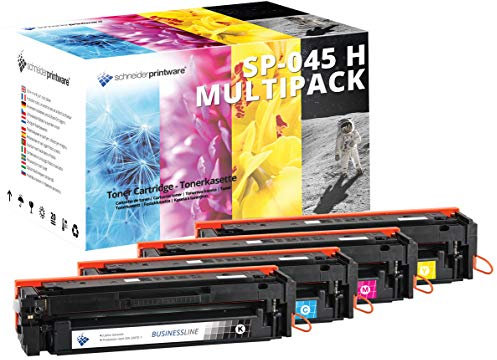 schneiderprintware 4 kompatibel Toner als Ersatz für 045H 045 für Canon LBP613Cdw LBP611Cn MF635Cx MF633Cdw MF631Cn schwarz Cyan Magenta gelb