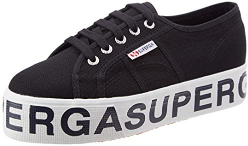 SUPERGA 2790 COTW OUTSOLE LETTERING, Sneaker, Donna, Nero (Black 999), 39 EU